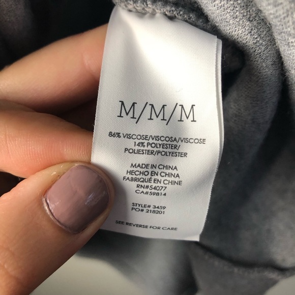 CAbi Flashdance Grey Sweater Long-Sleeved Dress - Picture 6 of 8